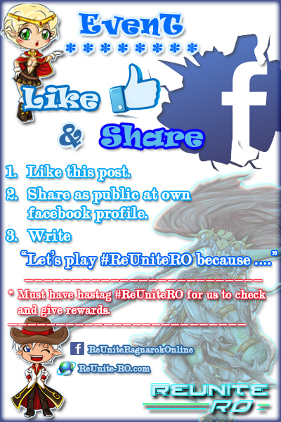 like and share events